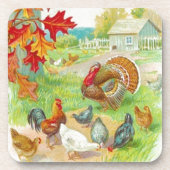 感謝祭の日コルクコースター コースター (正面)