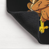 感謝祭の日ダビング七面鳥の巡礼少年たち子供 マウスパッド (コーナー)