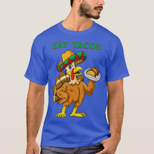 感謝祭の日トルコ食べタコスメカおもしろいン Tシャツ