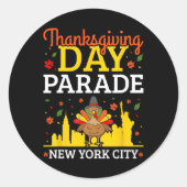 感謝祭の日パレードニューヨーク ラウンドシール (正面)