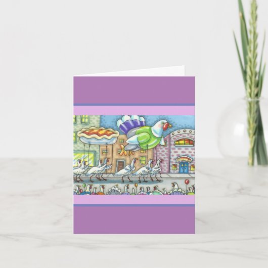 感謝祭の日パレード七面鳥ヘリウムバルーンBLK カード (正面)