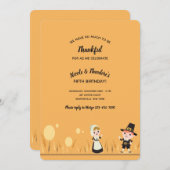 感謝祭の日ピルグリムス招待状 招待状 (正面/裏面)