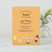 感謝祭の日ピルグリムス招待状 招待状 (スタンド正面)