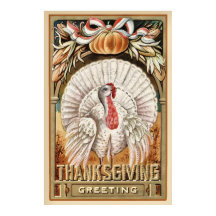 感謝祭の日ホワイトトルコ&カボチャ挨拶