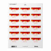 感謝祭の日ラベル ラベル (フルシート)