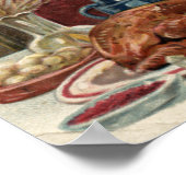 感謝祭の日巡礼のディナーシーン ポスター (角)