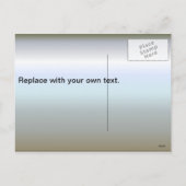 感謝祭の日野生の七面鳥が野原に シーズンポストカード (裏面)