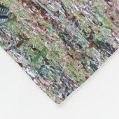 感謝祭の日野生の七面鳥が野原に フリースブランケット (角)