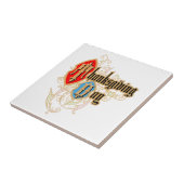 感謝祭の日(イニシャルT&Dを盾に) タイル (側面)