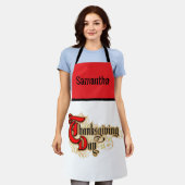 感謝祭の日 エプロン (着用した状態)