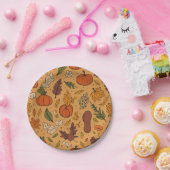 感謝祭の日_紙プレート ペーパープレート (パーティー)