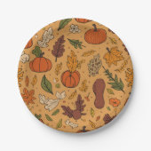 感謝祭の日_紙プレート ペーパープレート (正面)