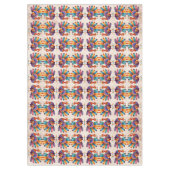 感謝祭の明るい羽トルコのテーブルクロス テーブルクロス (正面)