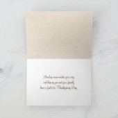 感謝祭の星の形のカボチャ(オレンジ色と黄色) - 海岸 カード (内部)