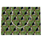 感謝祭の書道 ラージペーパーバッグ (正面)