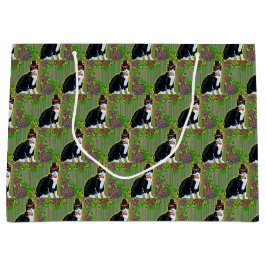 感謝祭の書道 ラージペーパーバッグ