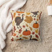 感謝祭の枕クッション クッション (ブランケット)