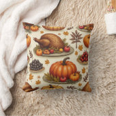 感謝祭の枕クッション クッション (ブランケット)