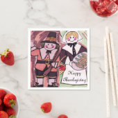 感謝祭の枕ナプキン スタンダードカクテルナプキン (インサイチュ)