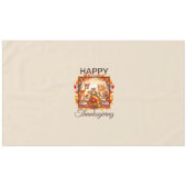 感謝祭の森の動物紅葉 テーブルクロス (正面(横))