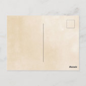 感謝祭の森の動物紅葉 ポストカード (裏面)