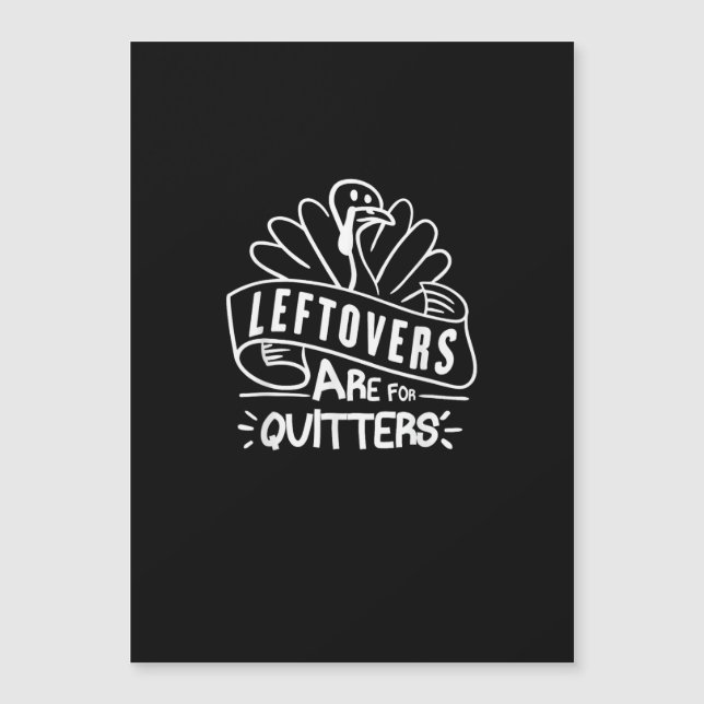 感謝祭の残り物なんて、負け犬のためのものだ、七面鳥 (正面)