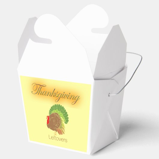 感謝祭の残り物の持ち出しカートン フェイバーボックス (オープン)