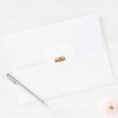 感謝祭の母カボチャLeopart ハートシール (封筒)