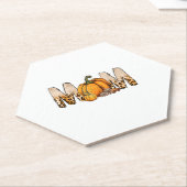 感謝祭の母カボチャLeopart ペーパーコースター (アングル)