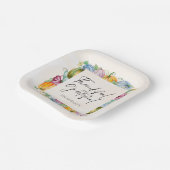 感謝祭の水の色かぼちゃと離れの ペーパープレート (傾斜あり)