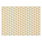 感謝祭の水の色のカボチャ テーブルクロス (正面(横))