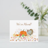 感謝祭の水彩引っ越しました 案内ポストカード (スタンド正面)