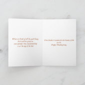 感謝祭の水彩画のトルコカード シーズンカード (内部)