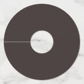 感謝祭の水彩画の紅葉ガラスのラベル ワイングラスタグ (裏面)