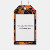 感謝祭の水彩紅葉 ギフトタグ (裏面)