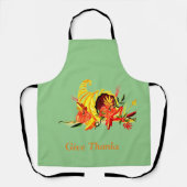 感謝祭の水彩 エプロン (正面)