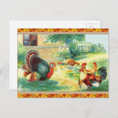 感謝祭の水彩 シーズンポストカード (正面/裏面)