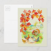感謝祭の水彩 シーズンポストカード (正面/裏面)
