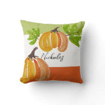 感謝祭の水色のカボチャパーソナライズされた