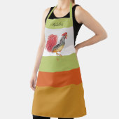 感謝祭の水色の雄鶏パーソナライズされた エプロン (インサイチュ)