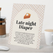 感謝祭の深夜おむつ赤ちゃんシャワーのサイン 台座サイン (インサイチュ)