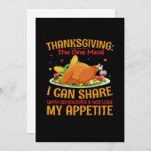 感謝祭の特別な食事 招待状 (正面/裏面)