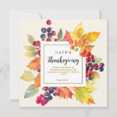 感謝祭の犠牲を提供する シーズンカード (正面)