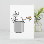 感謝祭の疲れた七面鳥が調理鍋に入っているユーモア 招待状 (スタンド正面)