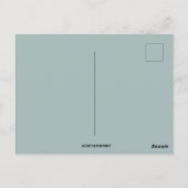 感謝祭の皿を持つヴィンテージサーバ ポストカード (裏面)