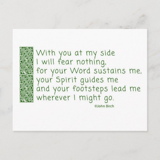 感謝祭の祈りの言葉 シーズンポストカード (正面)