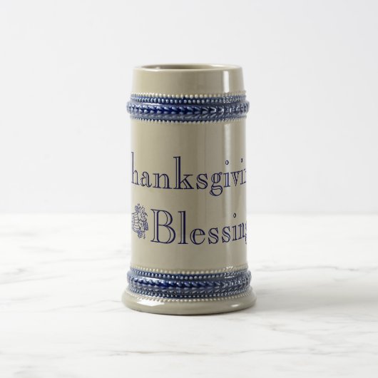 感謝祭の祝福のジョッキ ビールジョッキ (中央)