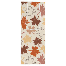 感謝祭の秋のカエデの葉秋 ワインギフトバッグ