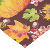 感謝祭の秋のカボチャのサンフラワーでバーガンディ ロングテーブルランナー (コーナー)