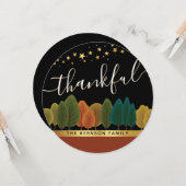 感謝祭の秋のグリーティングカード カード (正面/裏面インサイチュ)